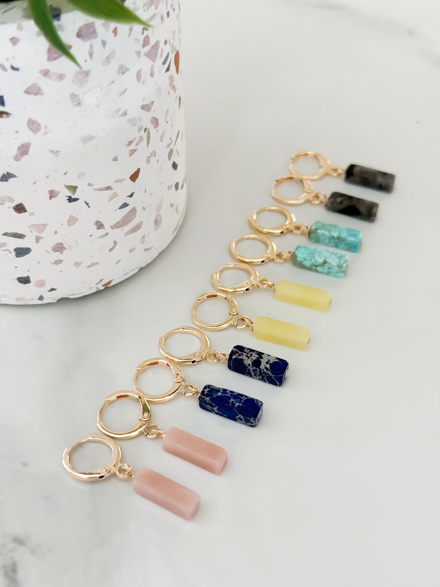 Natural Stone Earrings
