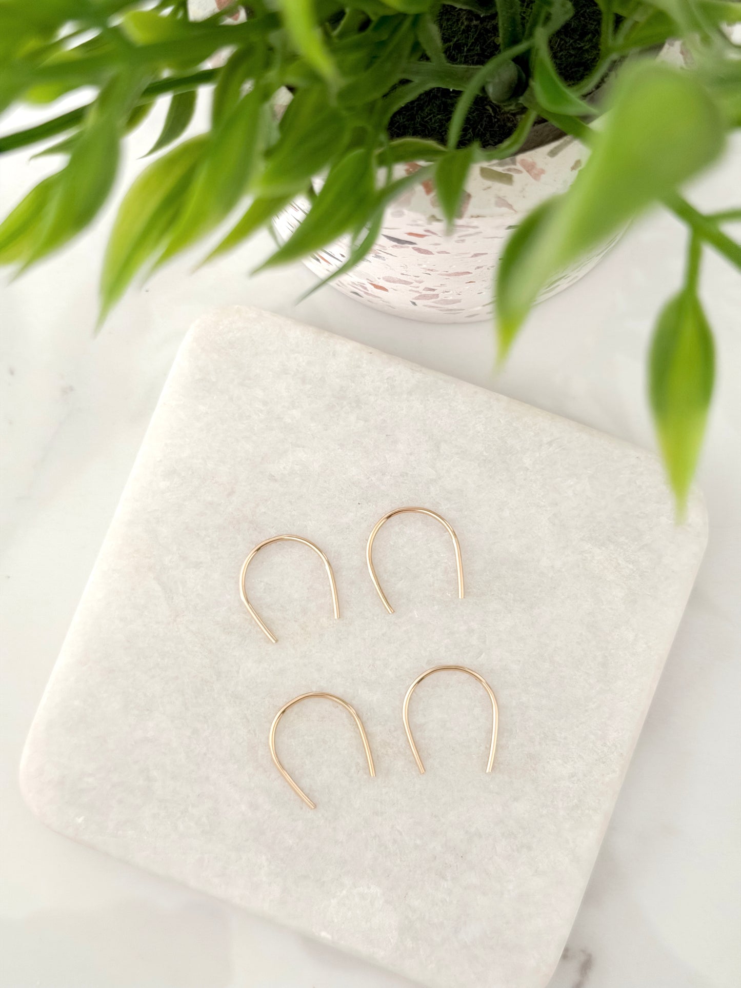 Gold Filled Arch Earrings