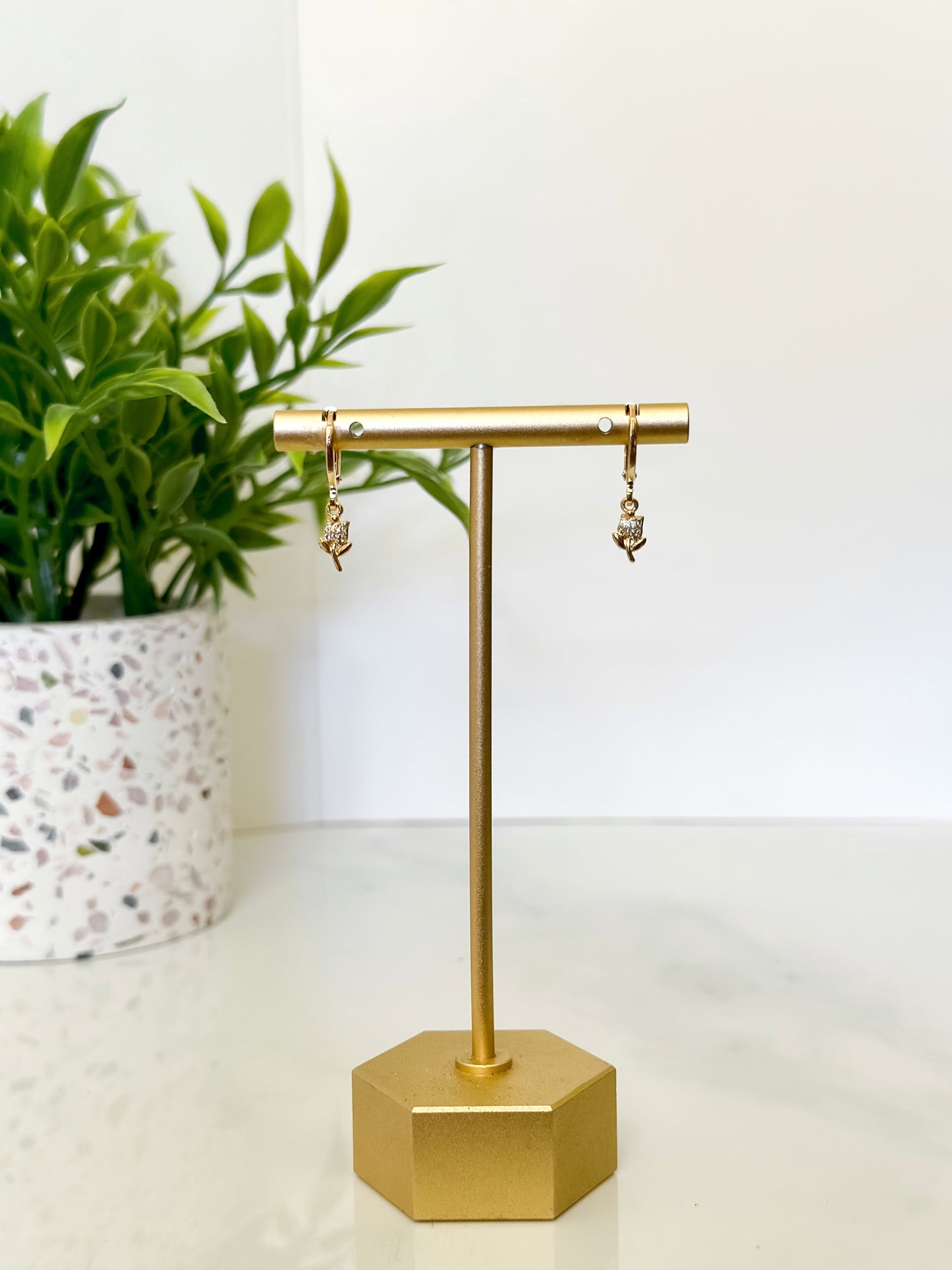 Tulip Necklace and Earring (Gold Filled)