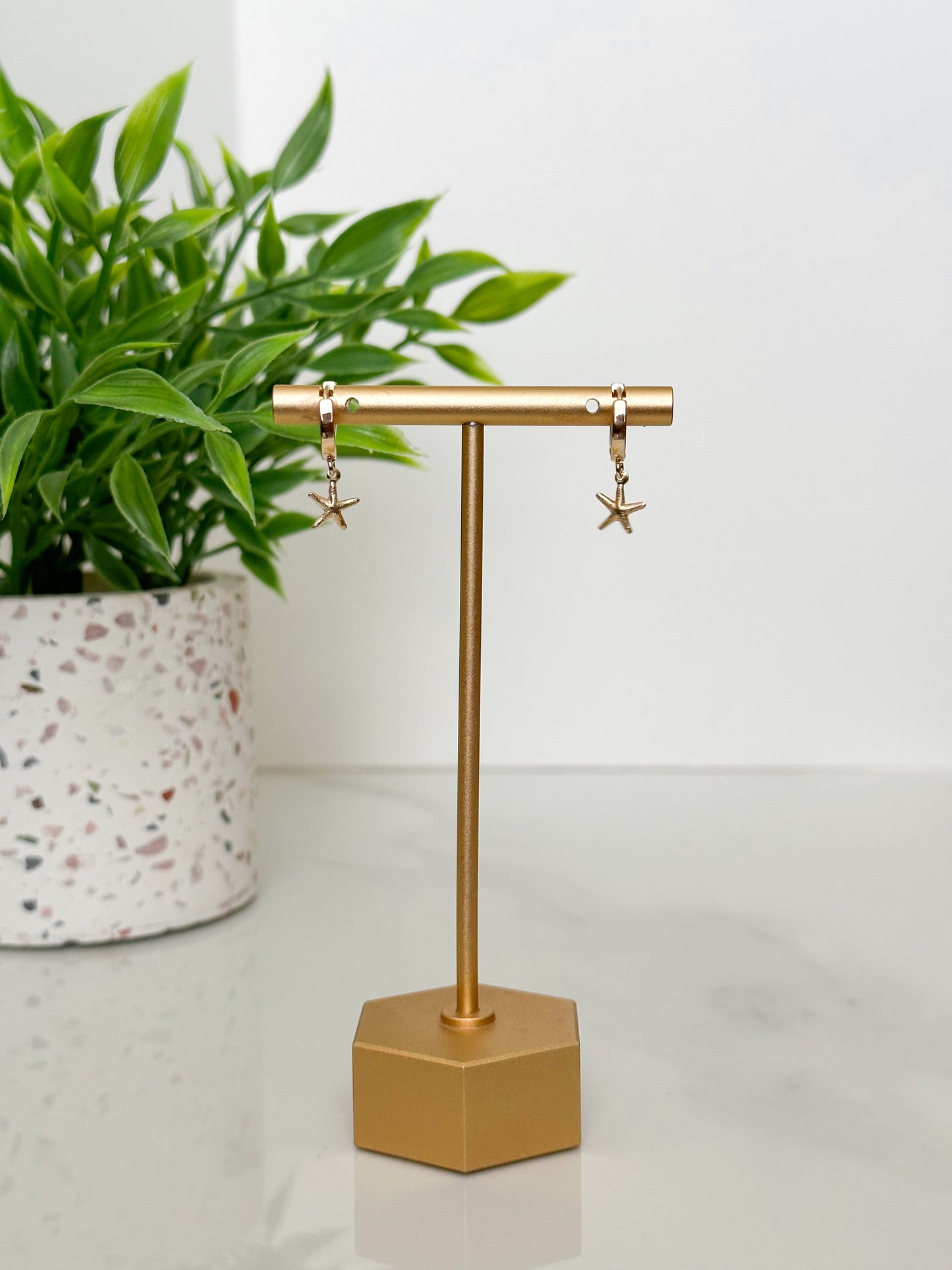 Small Gold-Filled Starfish Earrings