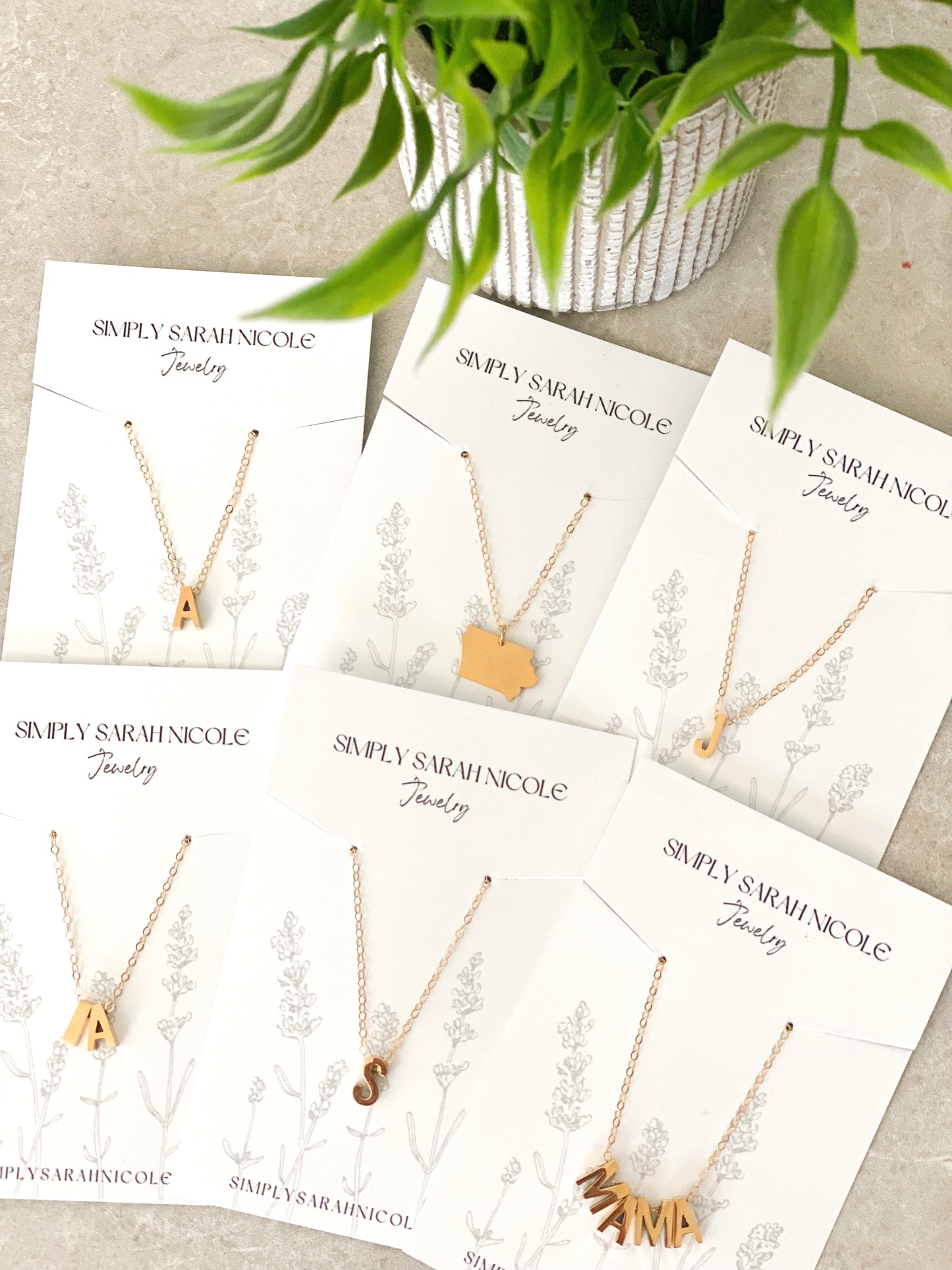 Gold Filled Inital Necklace