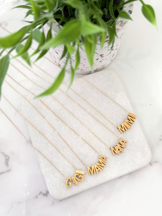 Wholesale Gold Filled Name Necklace