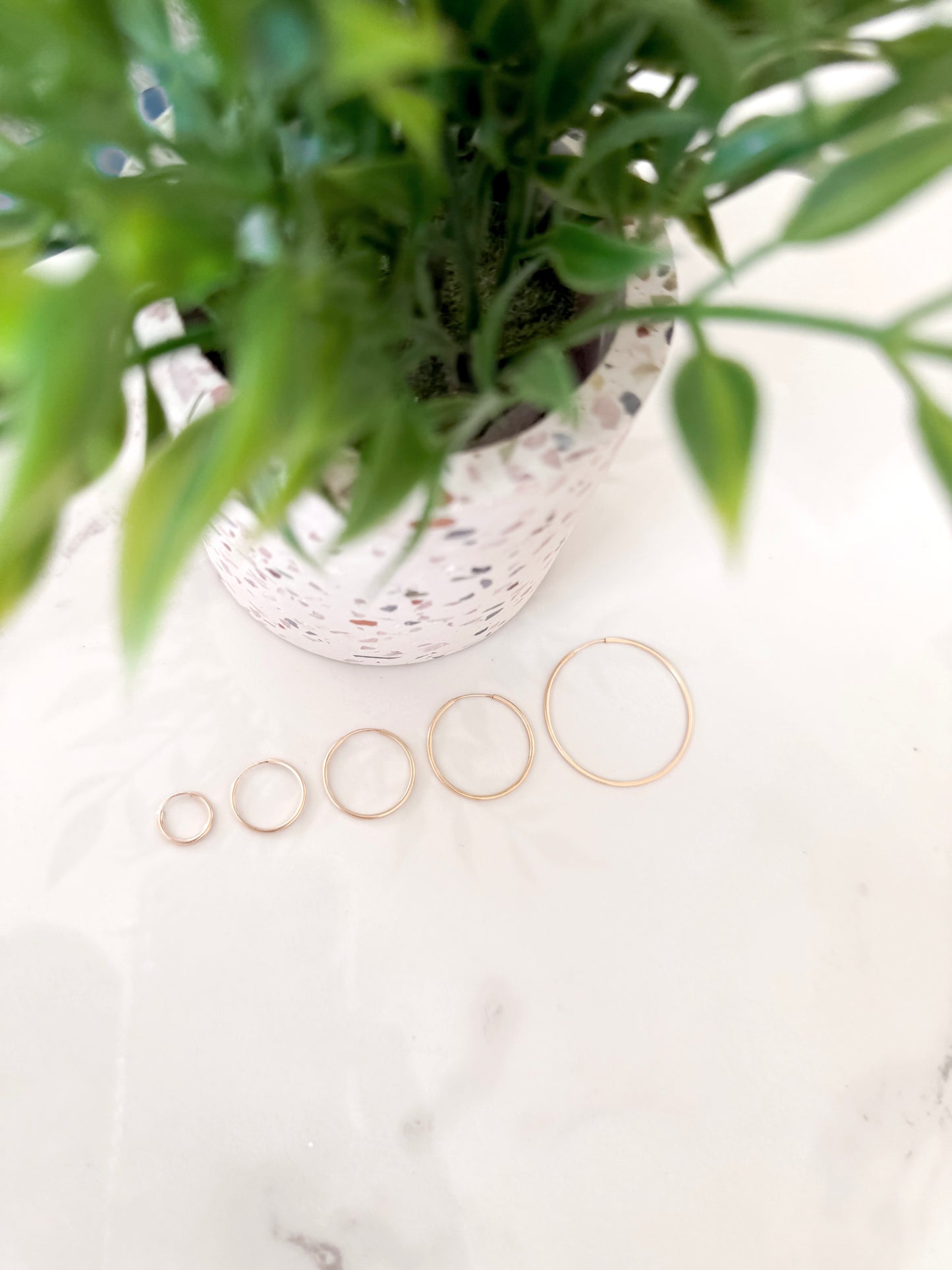 Gold Filled Infinity Hoops
