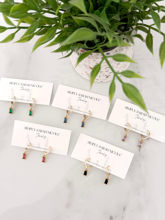 Wholesale Gold Filled Gem Huggies