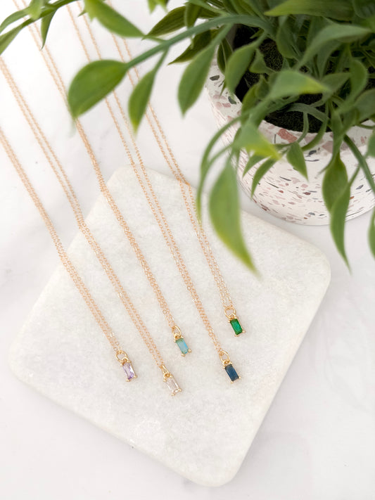 Gold Filled Gem Necklaces