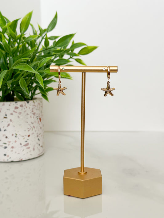 Gold-Filled Starfish Earrings