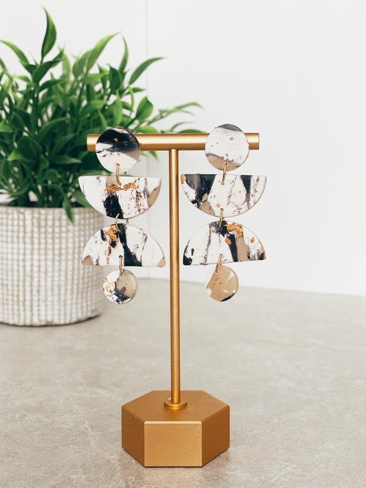 Black and Gold Marbled Stacy