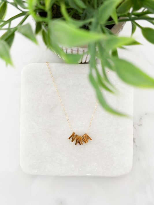 Gold Filled Nana Necklace