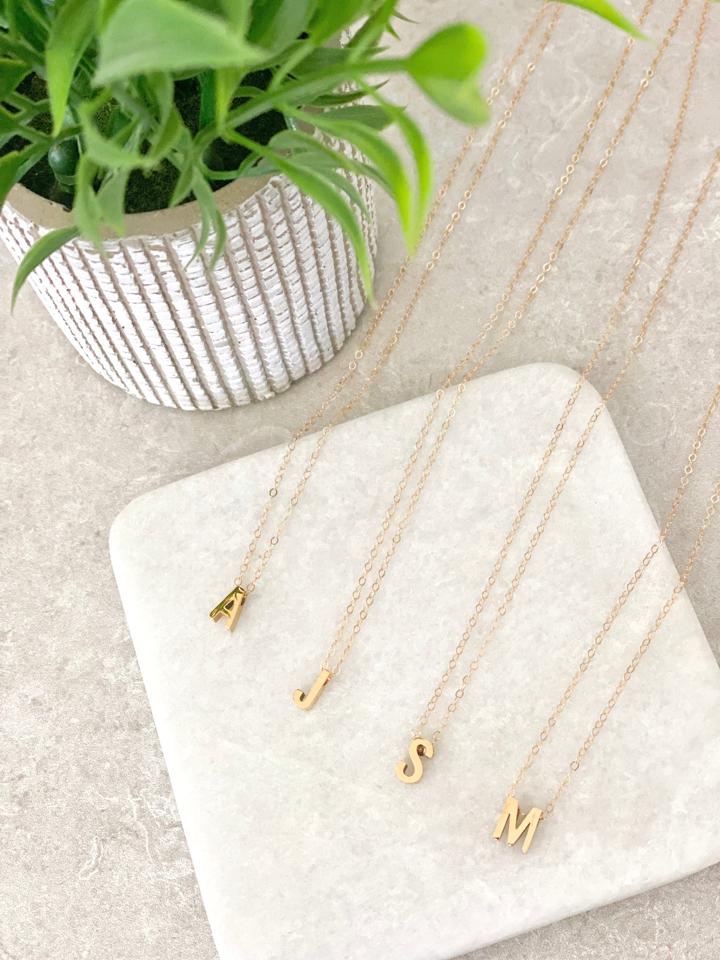 Gold Filled Inital Necklace
