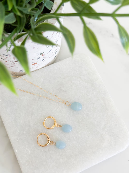 Wholesale Amazonite Huggie Earrings