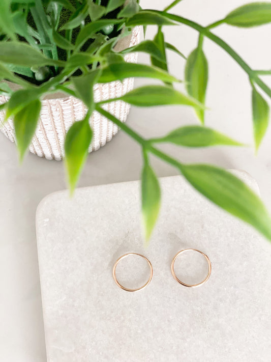 Gold Filled Infinity Hoops