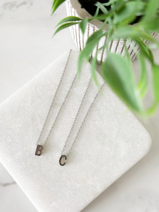 Sterling Silver Inital Necklace